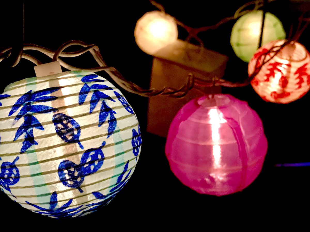 lanterns in Grand Illumination night in Oak Bluffs